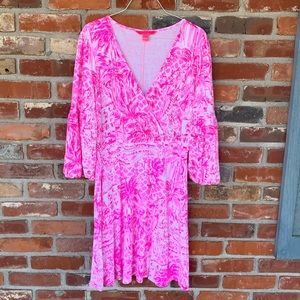 Lilly Pulitzer Chace Dress Pink Patterned,